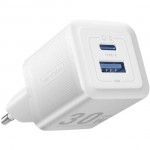 Зарядний пристрій 2xUSB 30W (USB-A/USB-C) + USB-C cable М-М White Vention (TZ-FEQW0-EU-01)