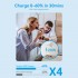 Зарядний пристрій 1xUSB-C 20W GaN + USB-C cable М-М White Vention (TZ-FEPW0-EU-01)