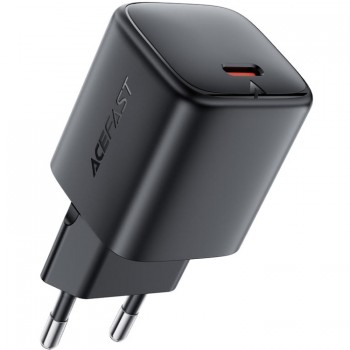 Зарядний пристрій 1xUSB-C 45W Gan A119 Fast Charger black Acefast (6974316285007)