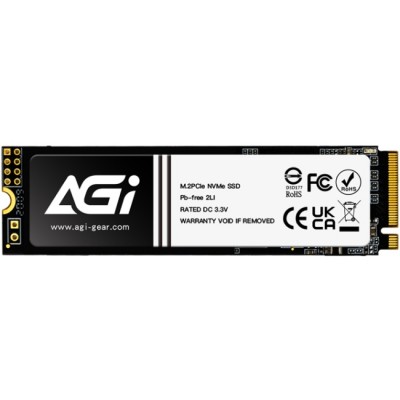 SSD 512Gb AGI AI298 M.2 2280 PCIe Gen 3x4 NVMe 1.3 3D NAND, Retail (AGI512GIMAI298)