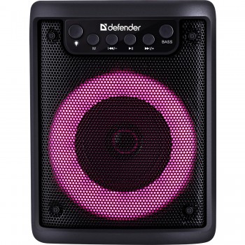 Акустична система 1.0 Defender Funky 10Вт, Light/BT/FM/USB/MIC/AUX