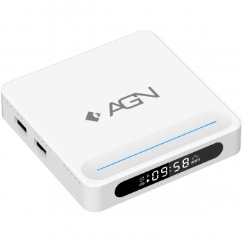 TV Медіаплеєр AGN Media Box Cinema 4/32Gb/Allwinner H618/ Android 14/ WiFi 2.4G+5G/LAN:100M/ BT 5.4