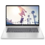 Ноутбук HP 17-cn3042ua 17.3" FHD IPS, 300n/N100 (3.4)/8Gb/SSD512Gb/Intel UHD/DOS/Сріблястий (C9RL1EA)