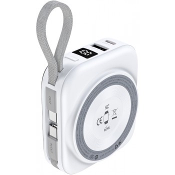 УМБ Choetech Magnetic Wireless 10000mAh 22,5W PD USB-A,USB-C,build-in USB-C,Apple Watch charger