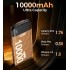 УМБ Choetech 10000mAh 12W USB-A,USB-C чорна