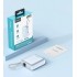 УМБ Choetech 10000mAh 35W PD3.0 USB-C In/Out, with buid-in type-C cabel голуба