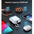 УМБ Choetech 10000mAh 35W PD3.0 USB-C In/Out, with buid-in type-C cabel голуба