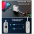 УМБ Choetech 10000mAh 35W PD3.0 USB-C In/Out, LED Display, with buid-in type-C cabel сіра