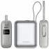 УМБ Choetech 10000mAh 35W PD3.0 USB-C In/Out, LED Display, with buid-in type-C cabel сіра
