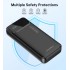УМБ Choetech 20000mAh 22.5W PD,QC3.0 2USB-A+USB-C In/Out Black