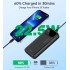 УМБ Choetech 20000mAh 22.5W PD,QC3.0 2USB-A+USB-C In/Out Black