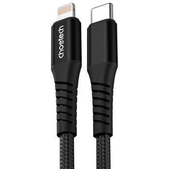 Дата кабель USB-C to Lightning 1.0m PD27W black Choetech (XCL-1030-BK)