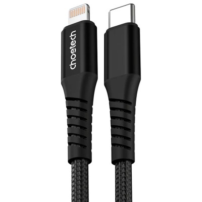 Дата кабель USB-C to Lightning 1.0m PD27W black Choetech (XCL-1030-BK)
