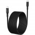 Дата кабель USB-C to Lightning 1.8m MFi PD20W braided black Choetech (XCL-1021-BK)
