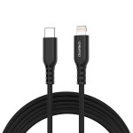 Дата кабель USB-C to Lightning 1.8m MFi PD20W braided black Choetech (XCL-1021-BK)