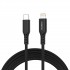 Дата кабель USB-C to Lightning 1.8m MFi PD20W braided black Choetech (XCL-1021-BK)