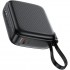 УМБ Acefast 10000mAh 20W PD,QC3.0 USB-C In/Out with build Type-C cable, M15 Black