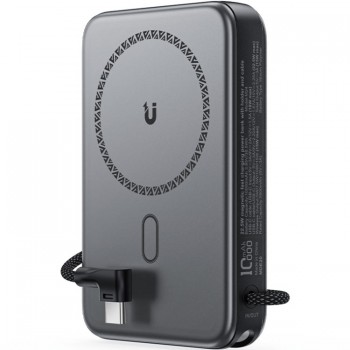 УМБ Acefast Magnetic Wireless 10000mAh 22.5W PD,QC 3.0 USB-C In/Out, QI 15W M24 Metal Gray