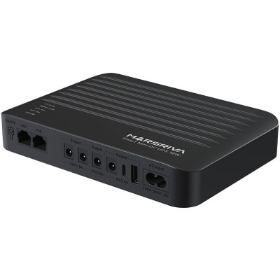ДБЖ Marsriva DC UPS для роутерів KP5 Max 4xDC+USB+USB-C+PoE OUT, 5V/9V/12V/24V 18W 20000mAh LiFePO4