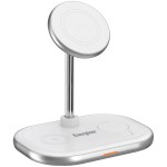 Зарядний пристрій 15W 3-in-1 Magnetic Wireless Fast Charger white Energizer (WCP303)