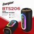 Акустична система 1.0 Energizer 20Вт Bluetooth 5.2/MicroSD/USB/AUX/FM,IPX65, 360° Sound чорна