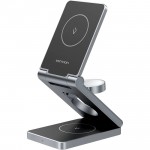 Зарядний пристрій 15W 3-in-1 Magnetic Wireless Fast Charger Gray Vention (FGFH0)