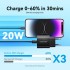 Зарядний пристрій 1xUSB-C 20W + USB-C cable М-М Black Vention (G16B0-EU)