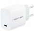 Зарядний пристрій 1xUSB-C 30W + USB-C cable М-М White Vention (G18W0-EU)