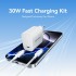 Зарядний пристрій 1xUSB-C 30W + USB-C cable М-М White Vention (G18W0-EU)