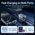 Зарядний пристрій 2xUSB-C 45W PD3.0/QC/GaN + USB-C cable М-М чорний Vention (TZ-FCDH0-EU)