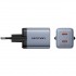 Зарядний пристрій 2xUSB-C 45W PD3.0/QC/GaN + USB-C cable М-М чорний Vention (TZ-FCDH0-EU)