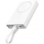 УМБ Joyroom Magnetic Wireless 10000mAh JR-PBM01 20W QC, USB-C In/Out White
