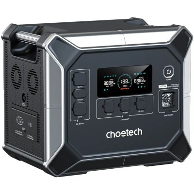 Зарядна станція Choetech BS067 2400Вт (2048Вт/г) AC,LiFePo4,MPPT,UPS,PD 100Вт