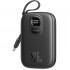 УМБ Joyroom 10000mAh 22,5W PD,QC, USB-A, USB-C In/Out with built-in USB-C cable Black