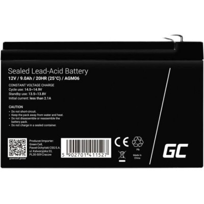 Батарея для ДБЖ Green Cell 12V 9.0Ah (85076000)