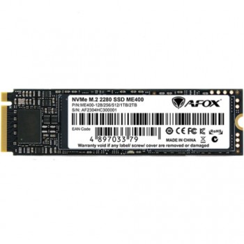 SSD 1Tb AFox ME400 M.2 2280 PCIe NVMe Gen 4x4 3D TLC NAND, Retail (ME400-1024GQN)