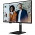 Монітор 27" AOC Q27P4CV, QHD, IPS, 120Hz, HDMI, DP, USB-C, RJ-45, USB-hub, HAS, Pivot, колонки, чорний