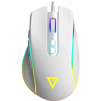Мишка Modecom Veles Volcano, ігрова, 12800dpi., 8кн.,RGB, біла