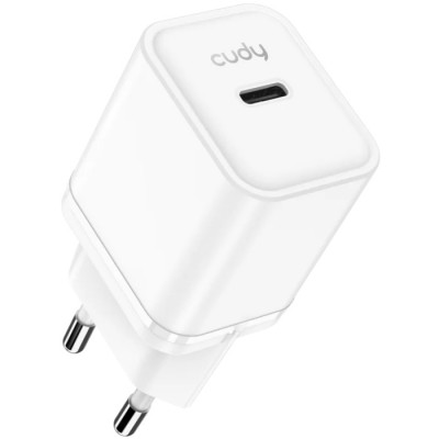 Зарядний пристрій 1xUSB 20W, (GaN, 1хUSB-C, QC+PD 3.0, вилка ЄС, для iPhone серії 12 та новіших мод. (CH20_EU)