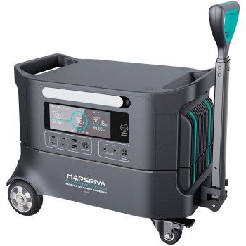 Marsriva HES20 модульна зарядна станція з базою 2200 Вт 2074Вт/г, 4xAC USB-C, UPS, LiFePO4 App