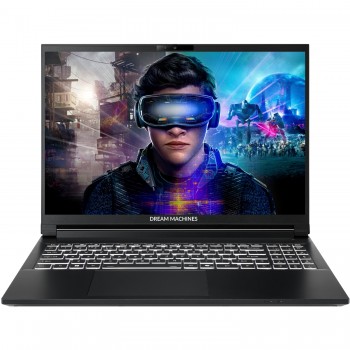 Ноутбук Dream Machines RT5070-15UA23 15.6” FHD+ 165Hz, 300n/Ryzen AI 9 HX370/32 GB/SSD 2TB/RTX5070/GLAN/DOS (RT5070-15UA23)