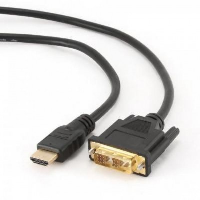 Кабель HDMI to DVI 18+1pin M, 0.5m Cablexpert (CC-HDMI-DVI-0.5M)