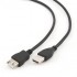 Подовжувач USB 3м Cablexpert (подвійний екран) Black CCF-USB2-AMAF-10
