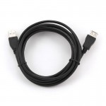 Подовжувач USB 3м Cablexpert (подвійний екран) Black CCF-USB2-AMAF-10