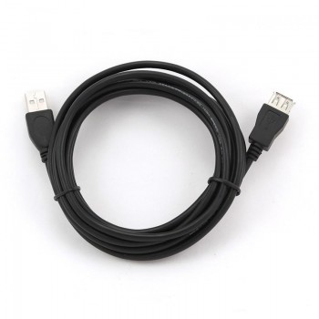 Подовжувач USB 3м Cablexpert (подвійний екран) Black CCF-USB2-AMAF-10