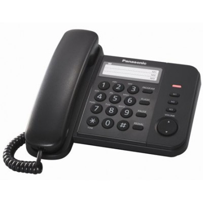 Телефон дротовий Panasonic KX-TS2352UAB Black