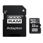 Карта пам'яті MicroSDHC 32GB UHS-I Class 10 Goodram + SD-adapter (M1AA-0320R12)