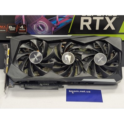 Вiдеокарта GeForce RTX 3070 8Gb Gigabyte Aorus Master GV-N3070AORUS M-8GD SN210341030806 Б/В