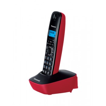 Радіотелефон DECT Panasonic KX-TG1611UAR Black Red