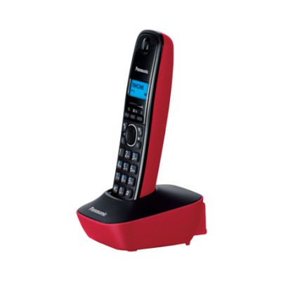 Радіотелефон DECT Panasonic KX-TG1611UAR Black Red